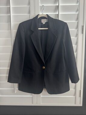 Hasting & Smith 100% Black Wool Blazer